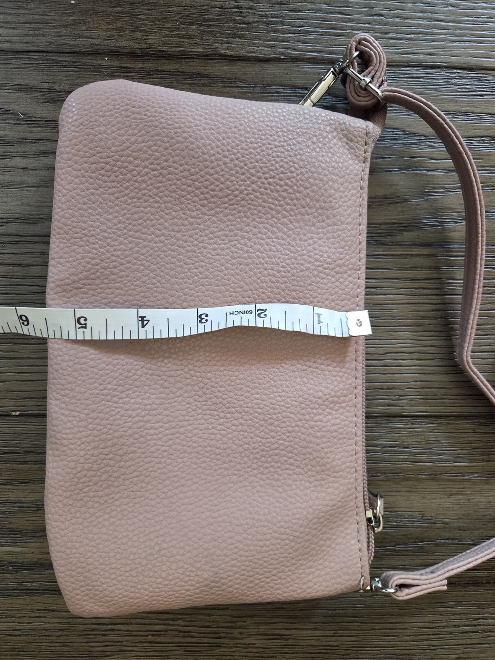 Caracol Multi-compartment Cross Body Bag in Blush Pink - Picture 8 of 9